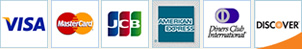 VISA / MASTER / JCB / AMERICAN EXPRESS / Diners Club / DISCOVER